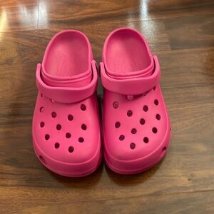 Pink off brand crocs!
